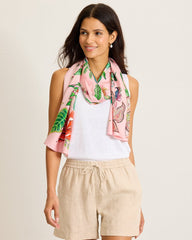 Sunkissed Vine Scarf - Beach Pink