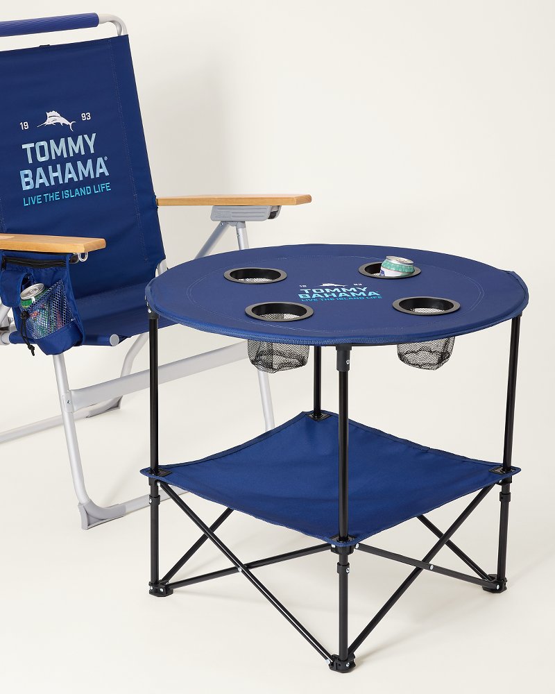 Tommy Bahama 28-Inch Navy Excursion Table - Navy