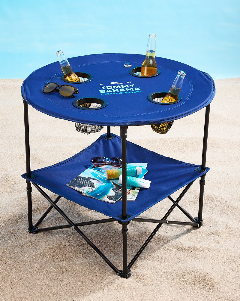 Tommy Bahama 28-Inch Navy Excursion Table - Navy