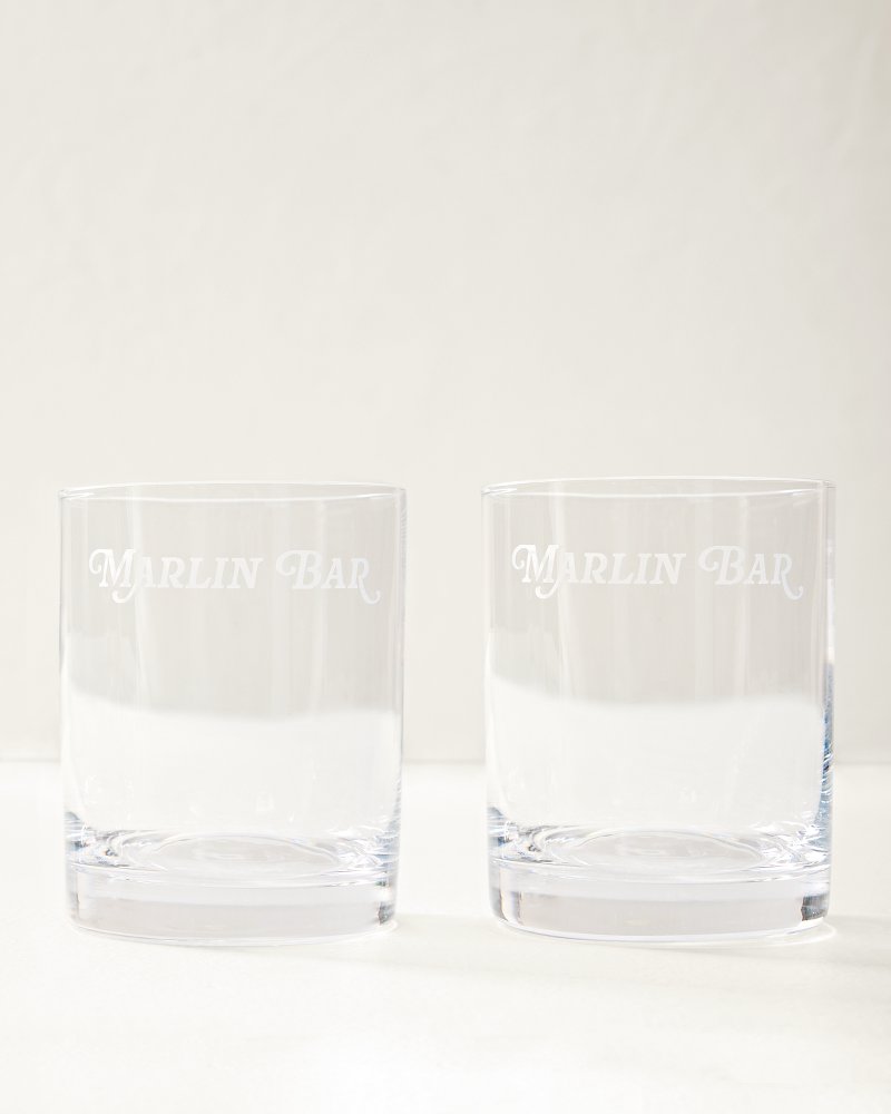 Marlin Bar Old Fashioned 10-oz. Glasses—Set of 2 - Clear