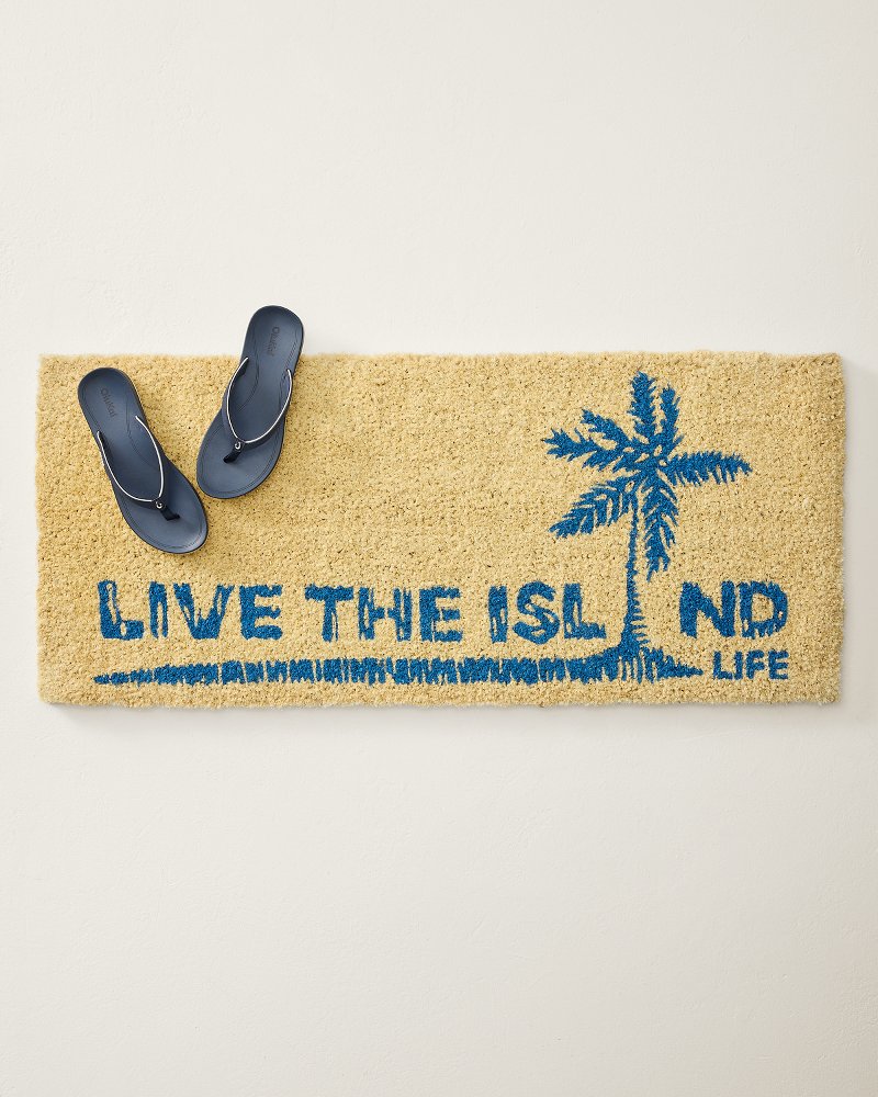 Island Life Coir Door Mat - Multicolor