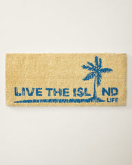 Island Life Coir Door Mat - Multicolor