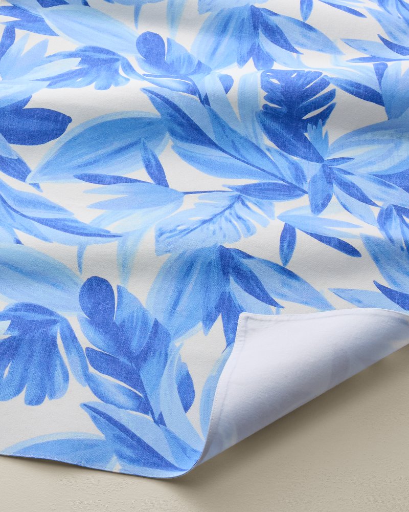 Blue Fronds Cotton Table Runner - Multicolor