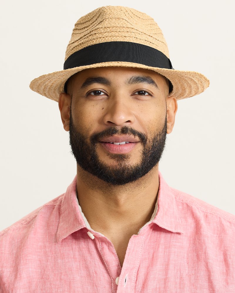 Men's Fedora Palm Springs Raffia Hat - Natural