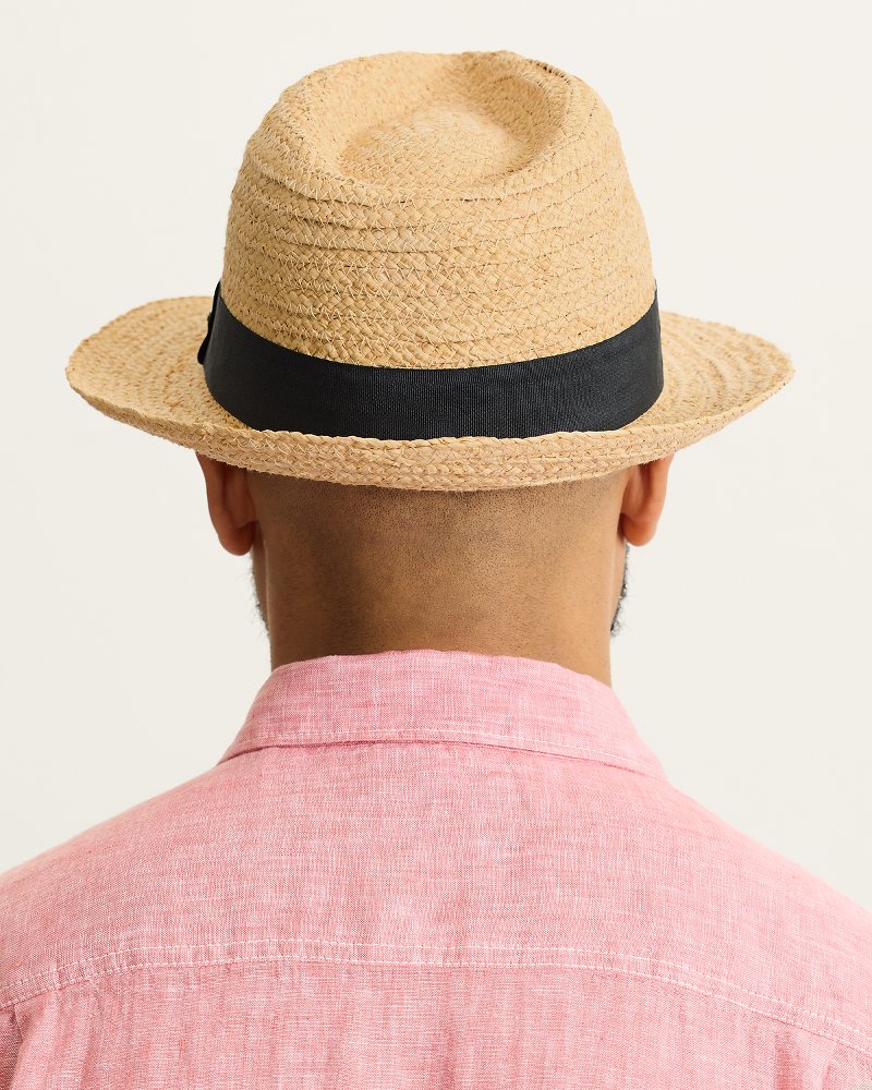 Men's Fedora Palm Springs Raffia Hat - Natural