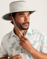 Mid-Brim Idaho Packable Hat - Light Grey