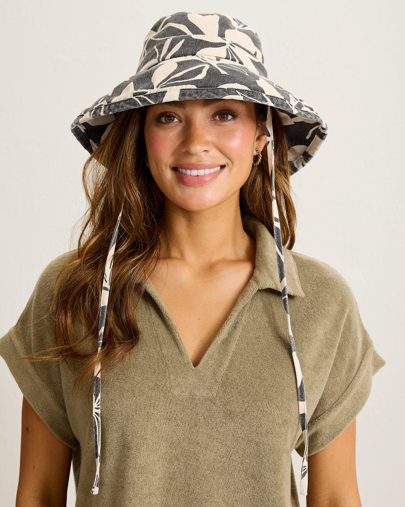 Women's Coral Bay Packable Hat - Black
