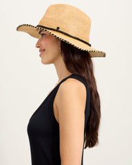 Raglan Raffia Safari Hat - Natural
