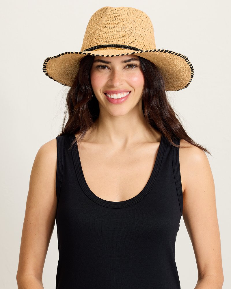 Raglan Raffia Safari Hat - Natural