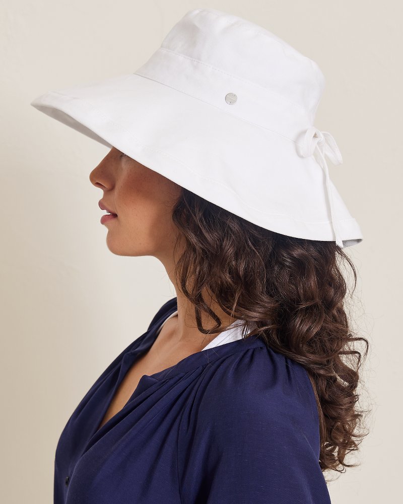 Noosa Upturn Packable Hat - White