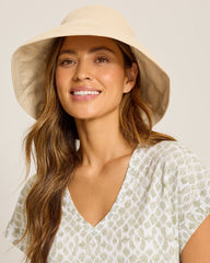 Noosa Upturn Packable Hat - Natural