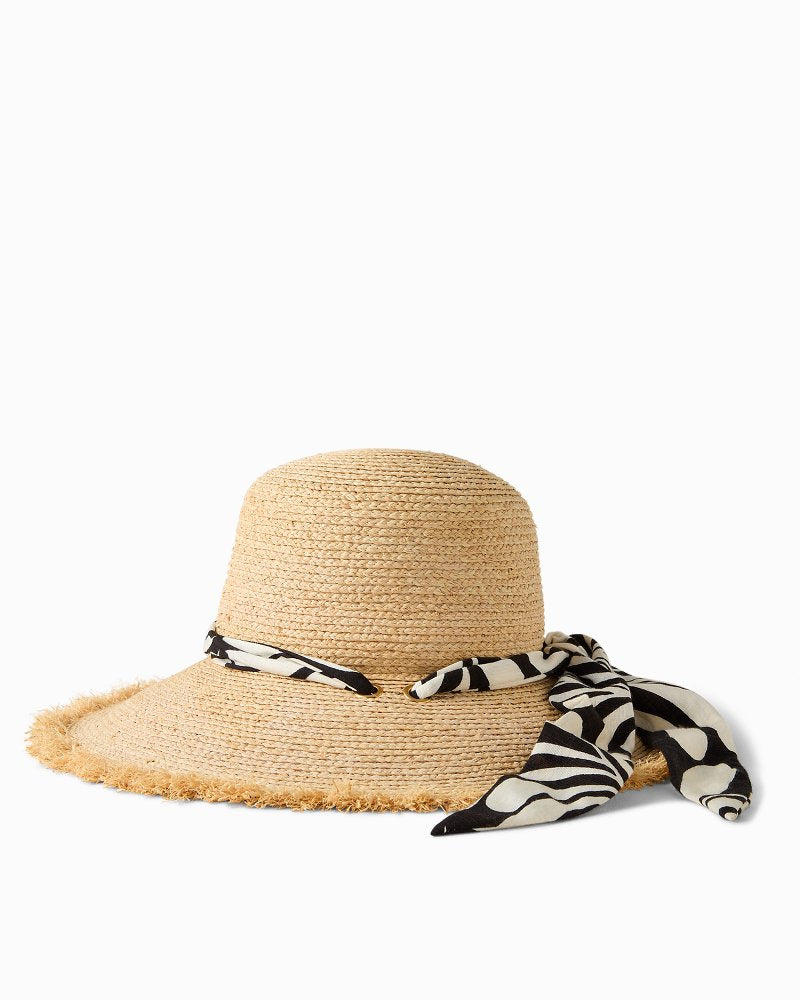 Kendall Raffia Wide-Brim Hat - Natural
