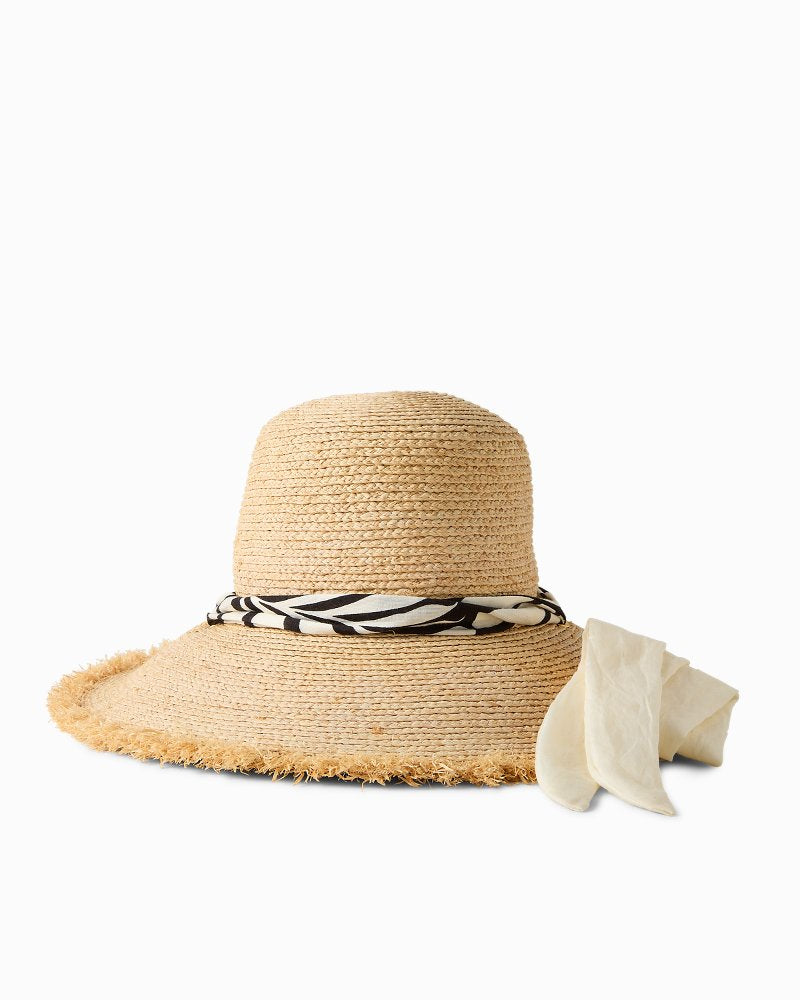 Kendall Raffia Wide-Brim Hat - Natural