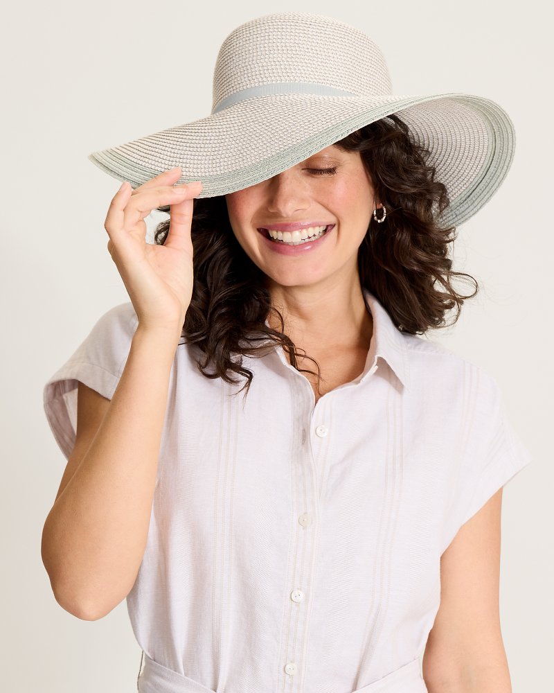 Medium Wide-Brim Dahlia Hat - Grey