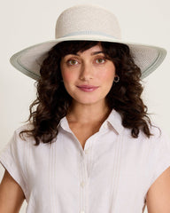 Medium Wide-Brim Dahlia Hat - Grey
