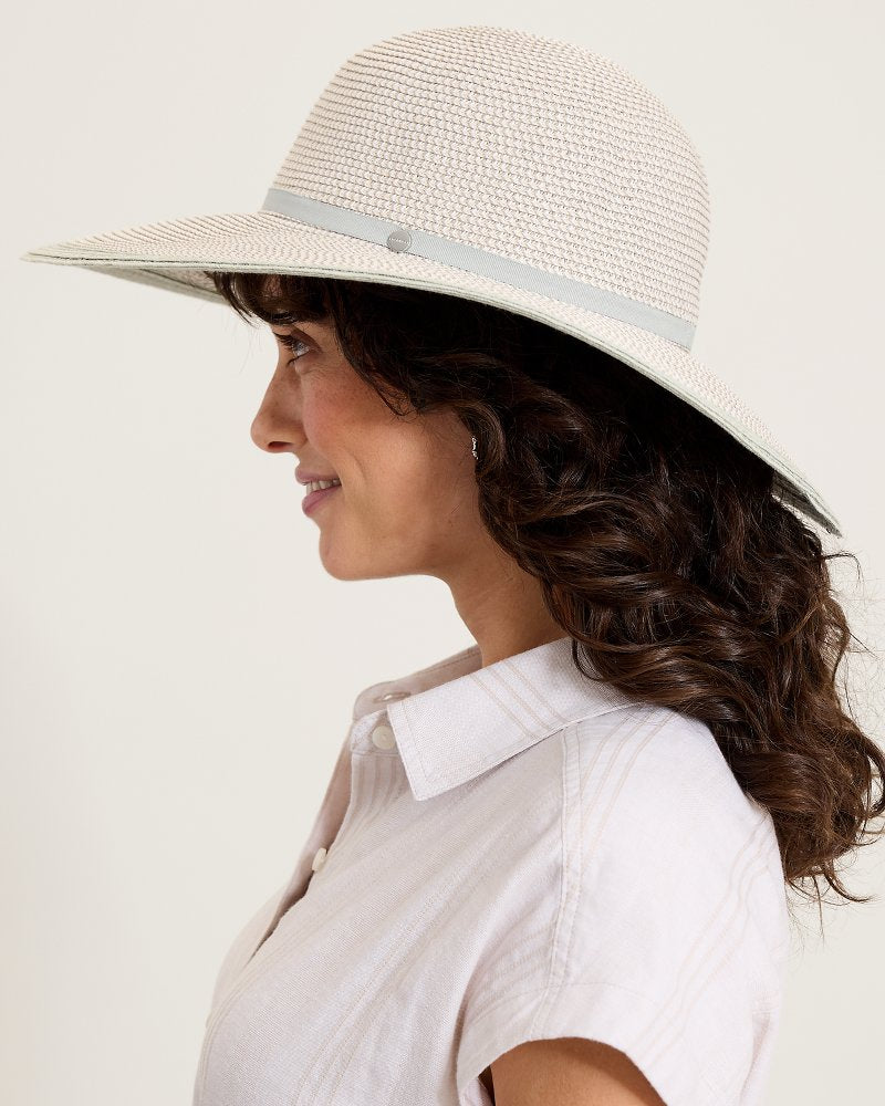 Small Wide-Brim Dahlia Hat - Grey