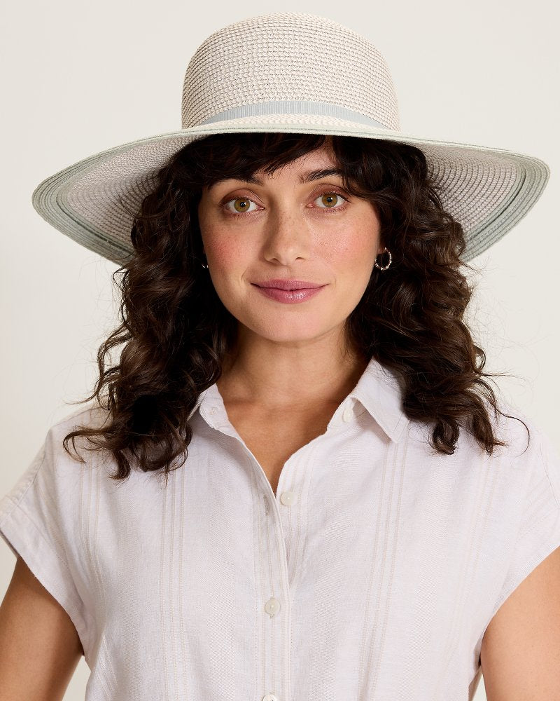 Small Wide-Brim Dahlia Hat - Grey