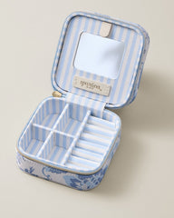 Spartina Garden Toile Jewelry Travel Case With Mirror - Garden Toile