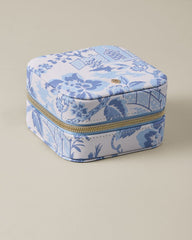 Spartina Garden Toile Jewelry Travel Case With Mirror - Garden Toile