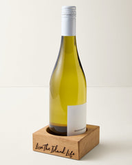 Oak Wine Bottle Coaster - Natural