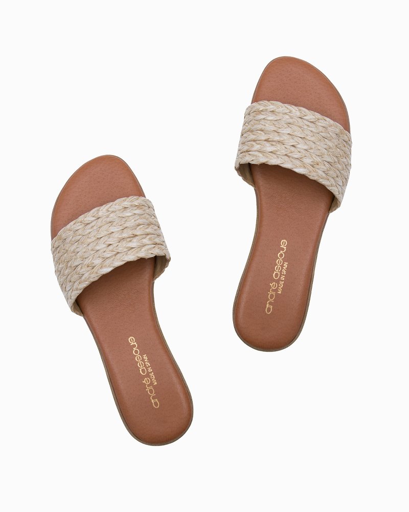 André Assous Nahala Slide Sandals - Beige