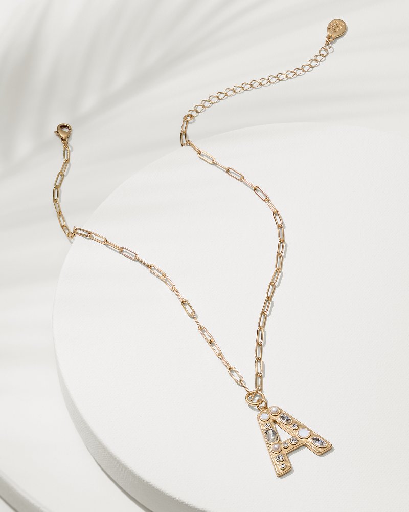 Initial Necklace - A