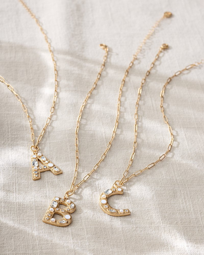 Initial Necklace - A