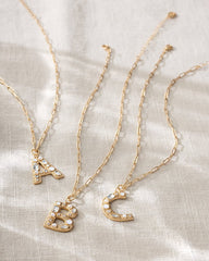 Initial Necklace - A