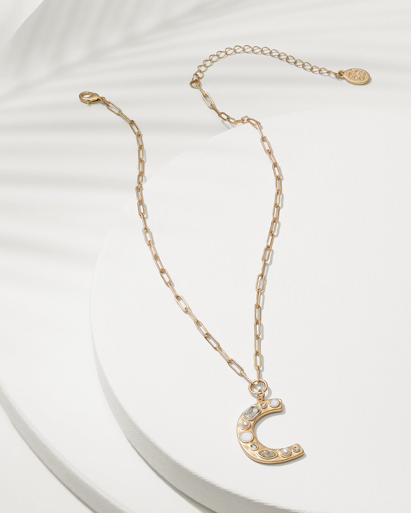 Initial Necklace - C