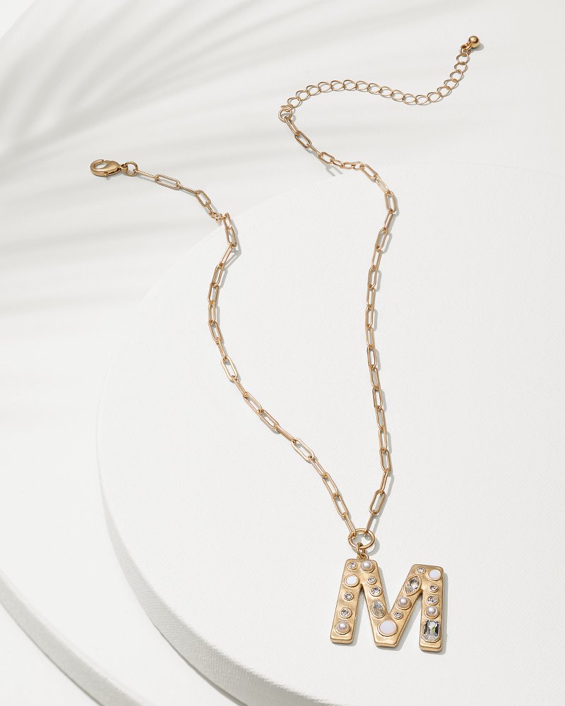 Initial Necklace - M