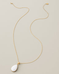 Terra Laguna Mother of Pearl Pendant Necklace - Gold