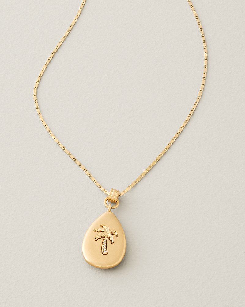 Terra Laguna Mother of Pearl Pendant Necklace - Gold