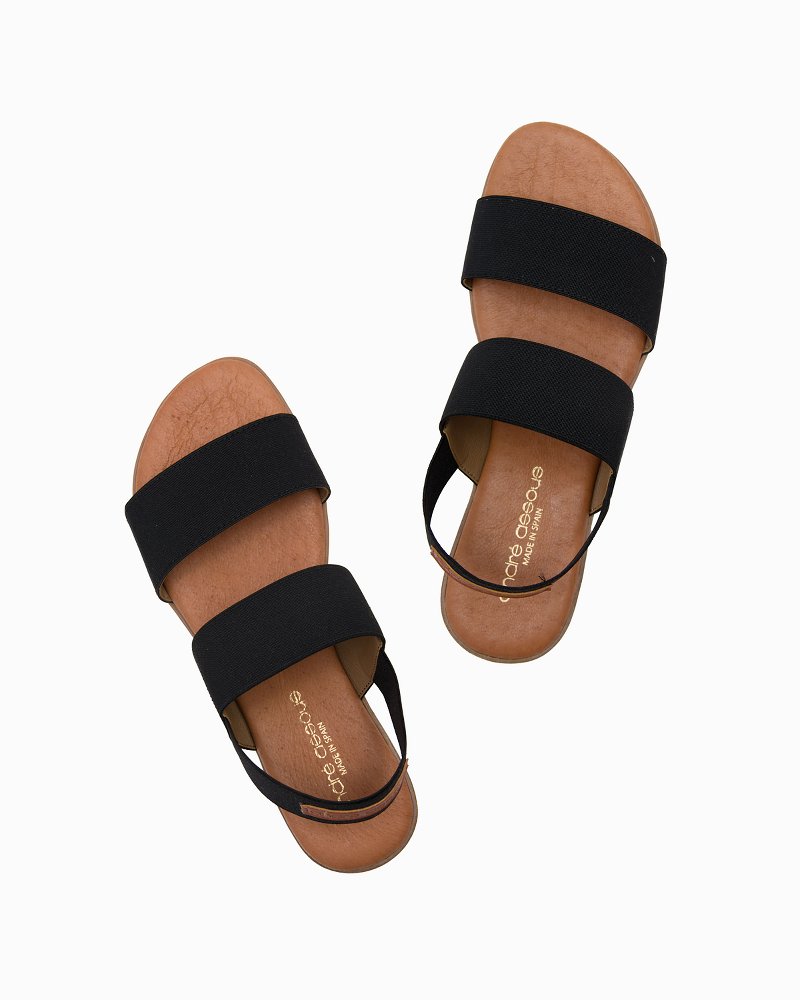André Assous Nigella Flat Sandals - Black
