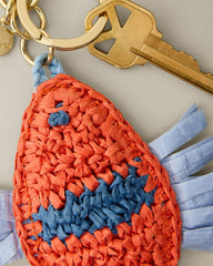 Spartina Raffia Fish Keychain - Multicolor