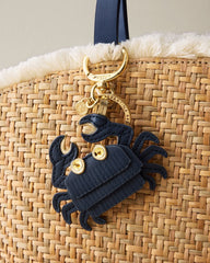 Spartina Crab Keychain - Navy