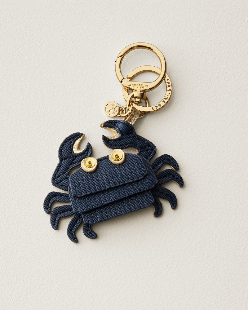 Spartina Crab Keychain - Navy