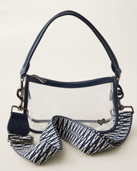 Granville Clear Crossbody Bag - Navy
