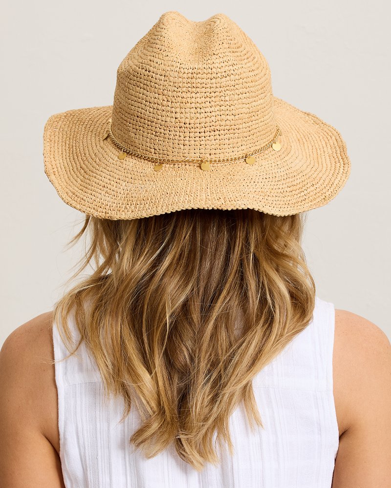 Raffia Cattleman's Cowboy Hat - Natural