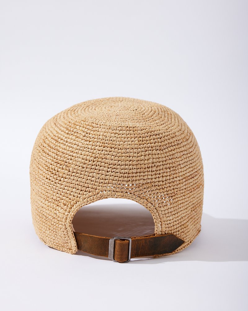 Riley Raffia Packable Cap - Natural