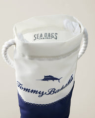 Recycled Marlin Wine Bag - Navy/White