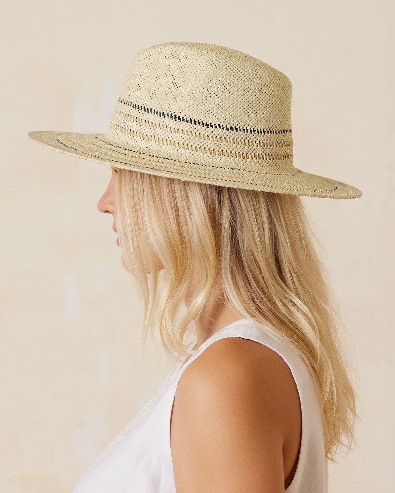 Ibiza Packable Hat - Neutral Stripe