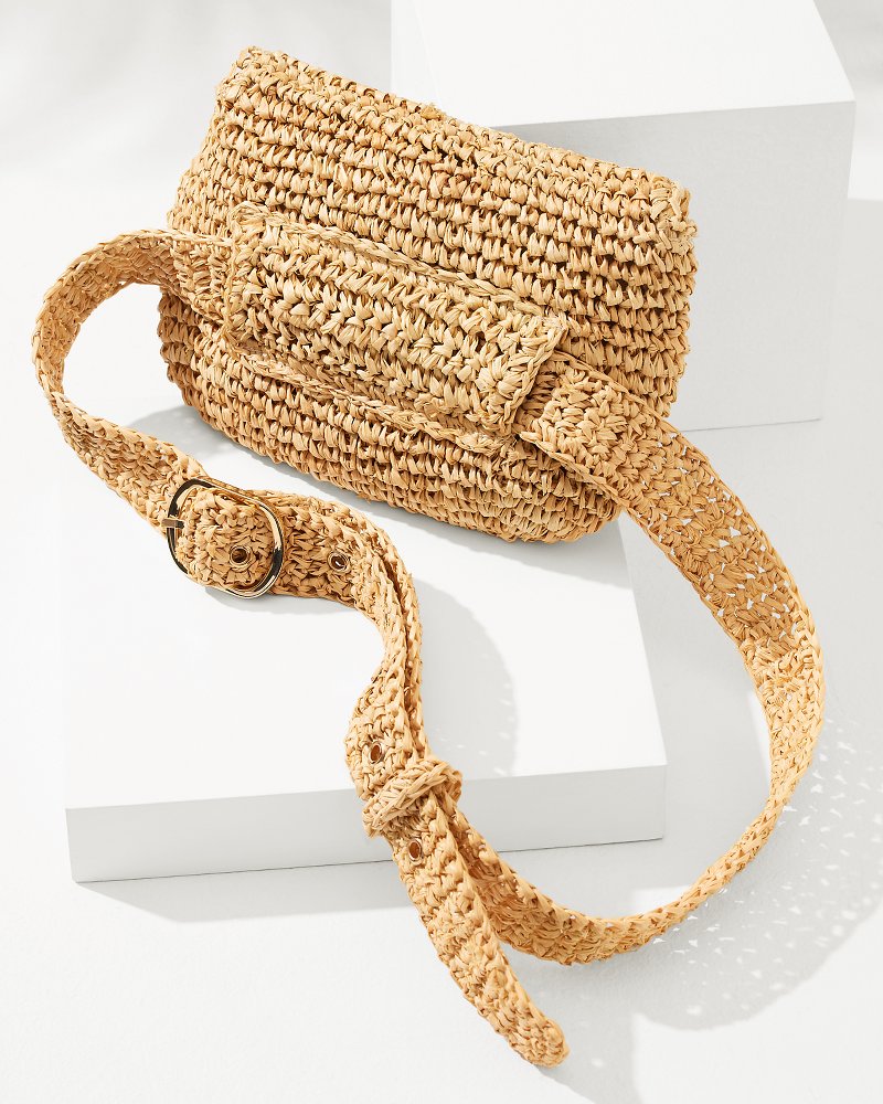5-in-1 Raffia Belt Bag - Natural