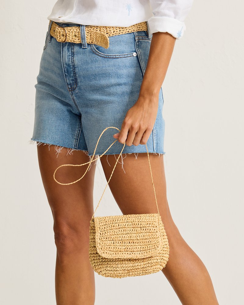 5-in-1 Raffia Belt Bag - Natural