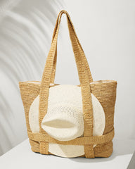 Raffia Traveler Tote - Natural