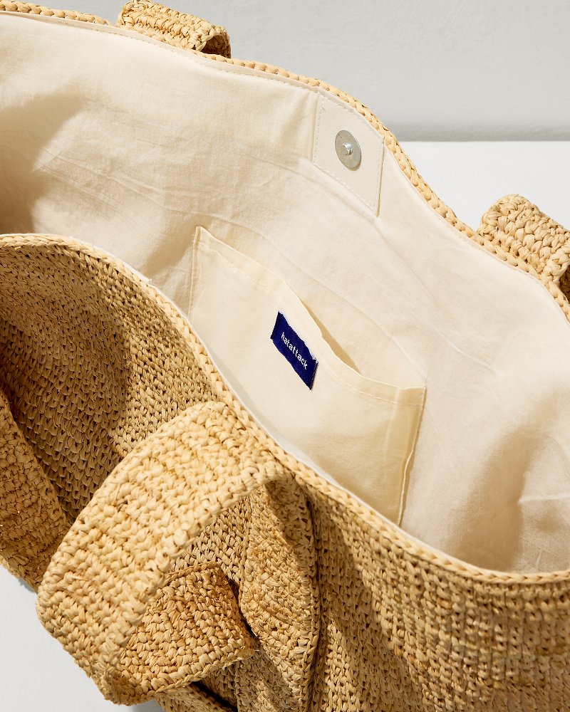 Raffia Traveler Tote - Natural