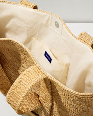 Raffia Traveler Tote - Natural