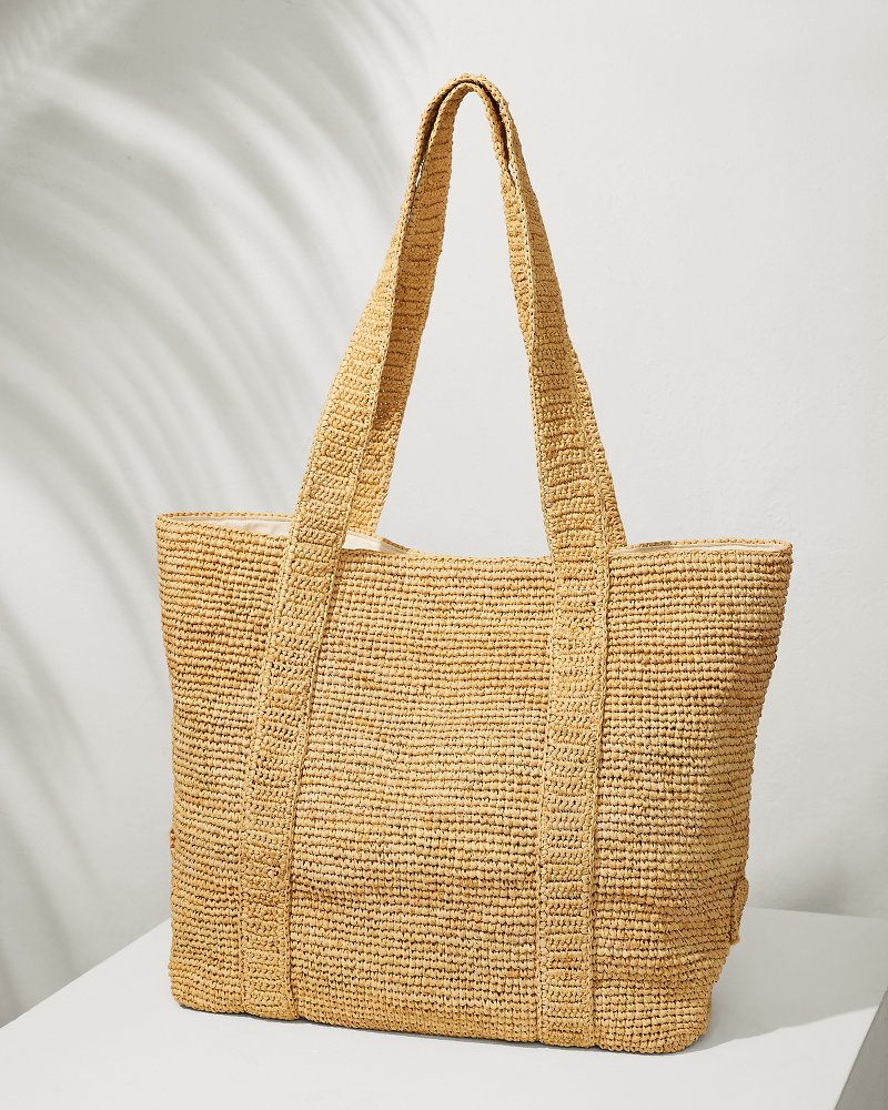 Raffia Traveler Tote - Natural