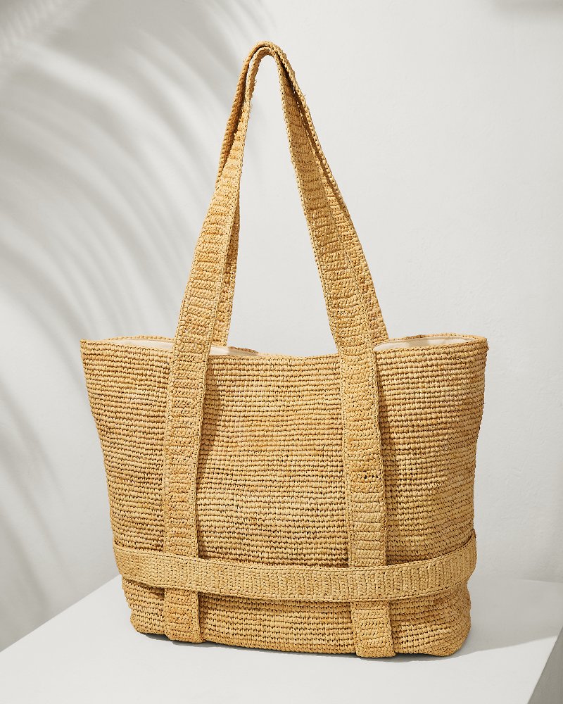 Raffia Traveler Tote - Natural