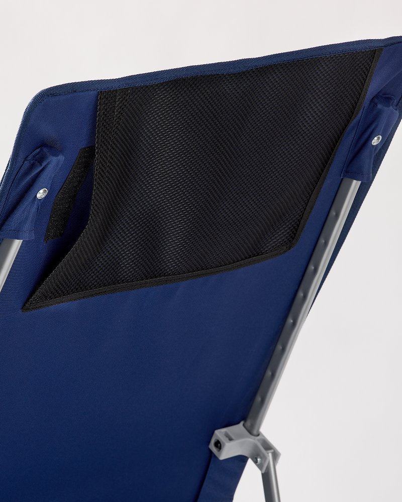 Tommy Bahama Mesh Beach Chair With Shade - Navy