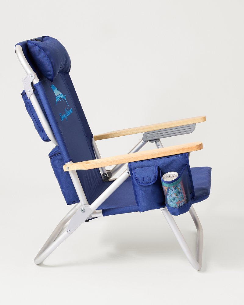 Tommy Bahama Ocean Marlin Deluxe Backpack Beach Chair - Navy
